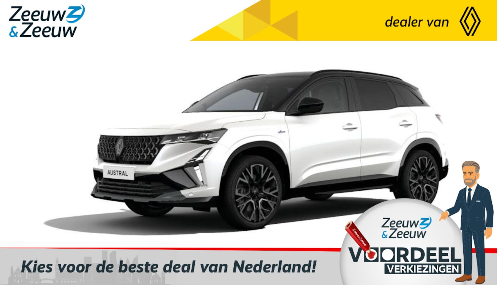 Renault Austral - 1.2 E-Tech full hybrid 200 iconic esprit Alpine | €3500 korting bij aflevering dit jaar | - AutoWereld.nl