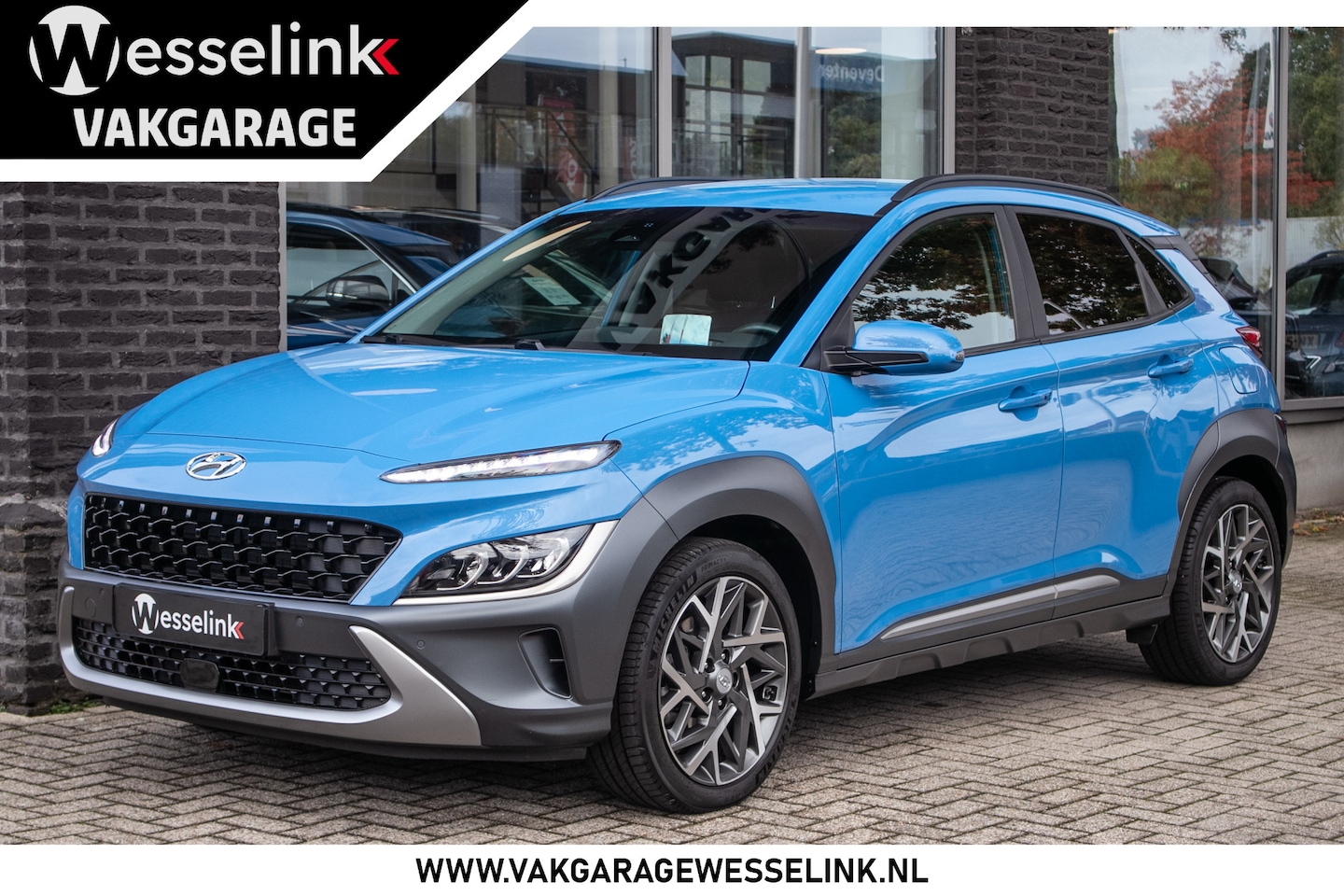 Hyundai Kona - 1.6 GDI HEV Premium - Lederen bekleding | elektr. verstelbare stoelen - AutoWereld.nl
