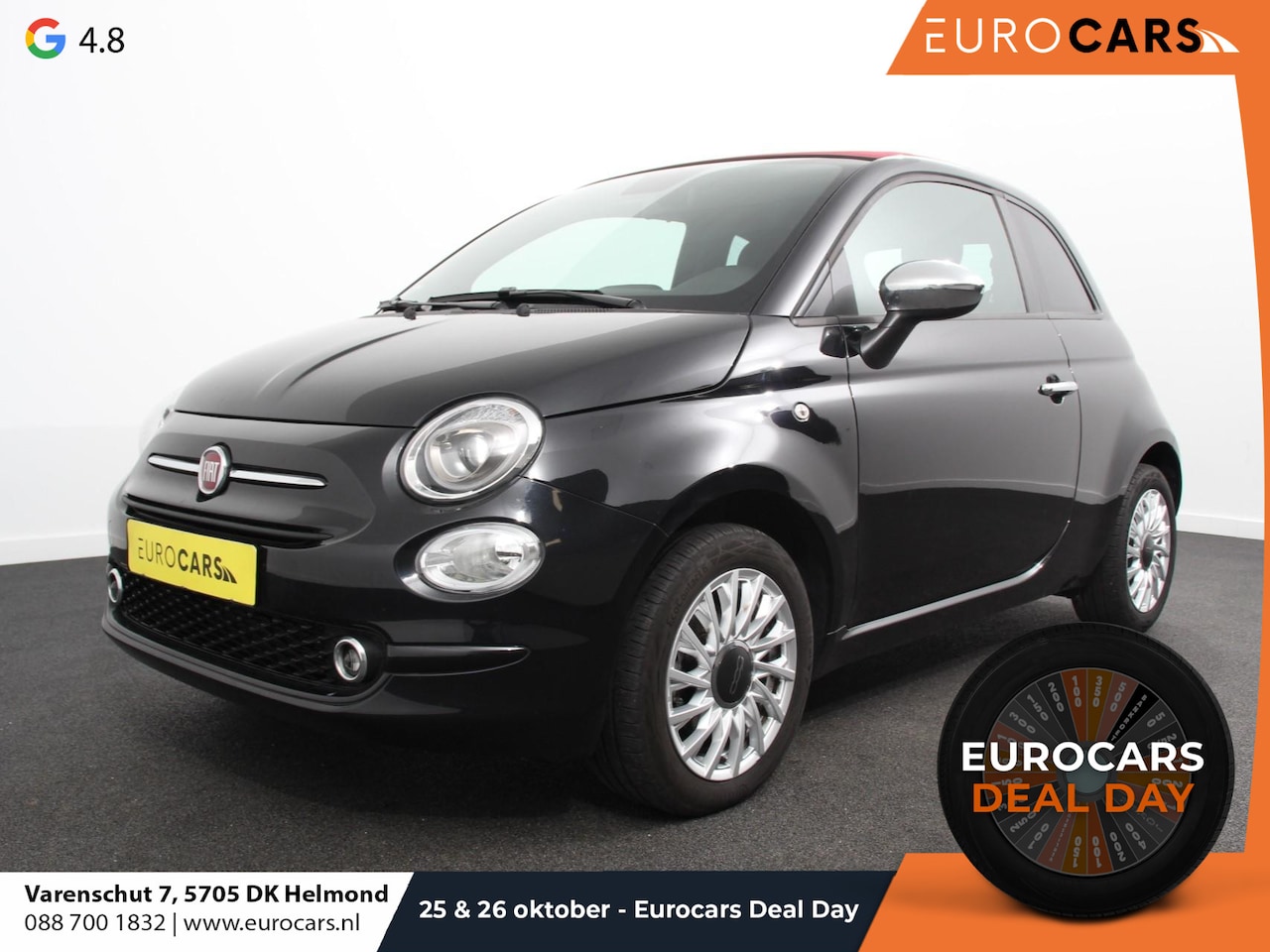 Fiat 500 C - 1.0 Hybrid Bella Vita Airco Cruise control Parkeersensor achter Radio Bluetooth Elektrisch - AutoWereld.nl