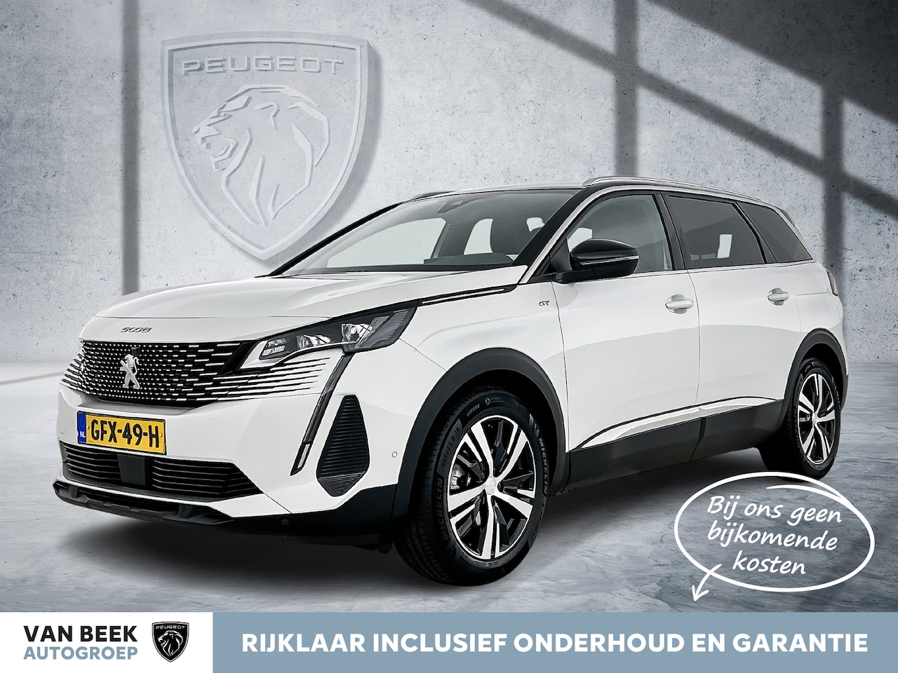 Peugeot 5008 - Mild-Hybrid 145 PK Automaat GT | Rijklaar | Adaptive Cruise control | 360 camera | 7 zitpl - AutoWereld.nl