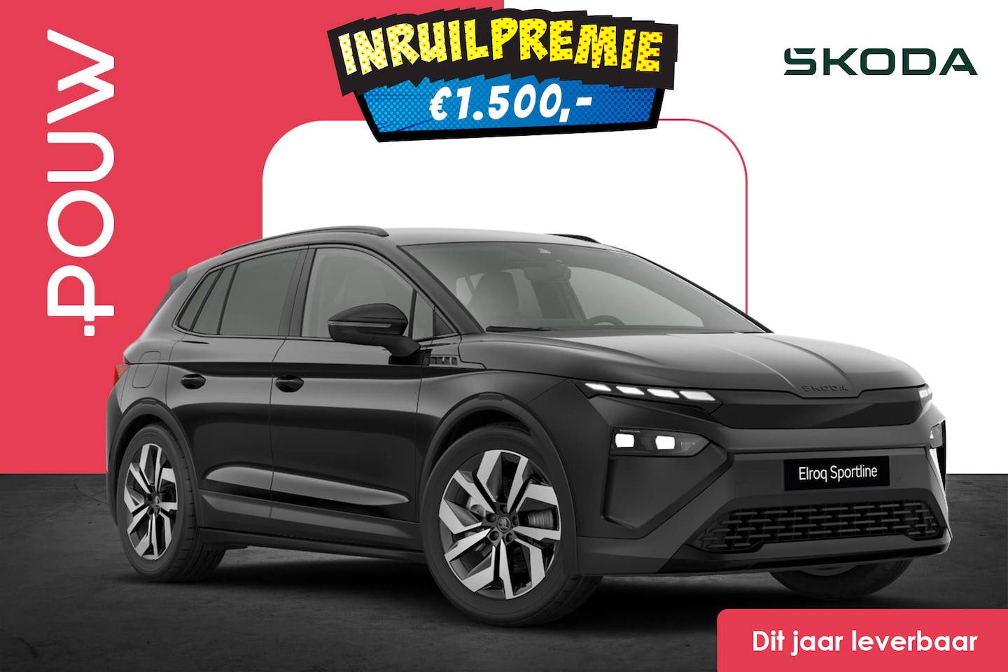 Skoda Elroq - 85 286pk Sportline Edition | Business Upgrade Plus | Trekhaak Wegklapbaar - AutoWereld.nl