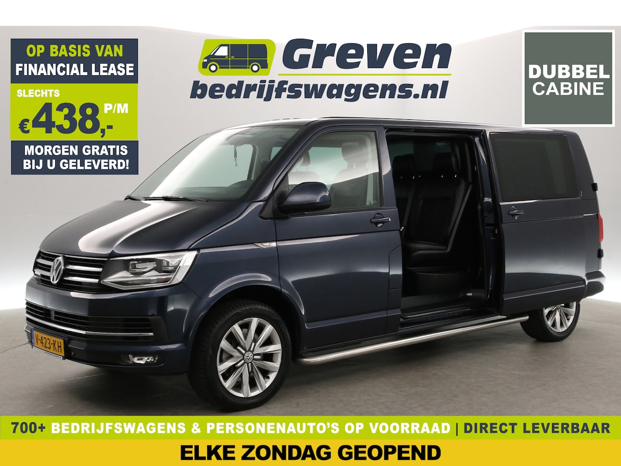 Volkswagen Transporter - 2.0 TDI L2H1 204PK | DC | Automaat | Pano | Airco | Camera | Carplay | Adaptive Cruise | T - AutoWereld.nl
