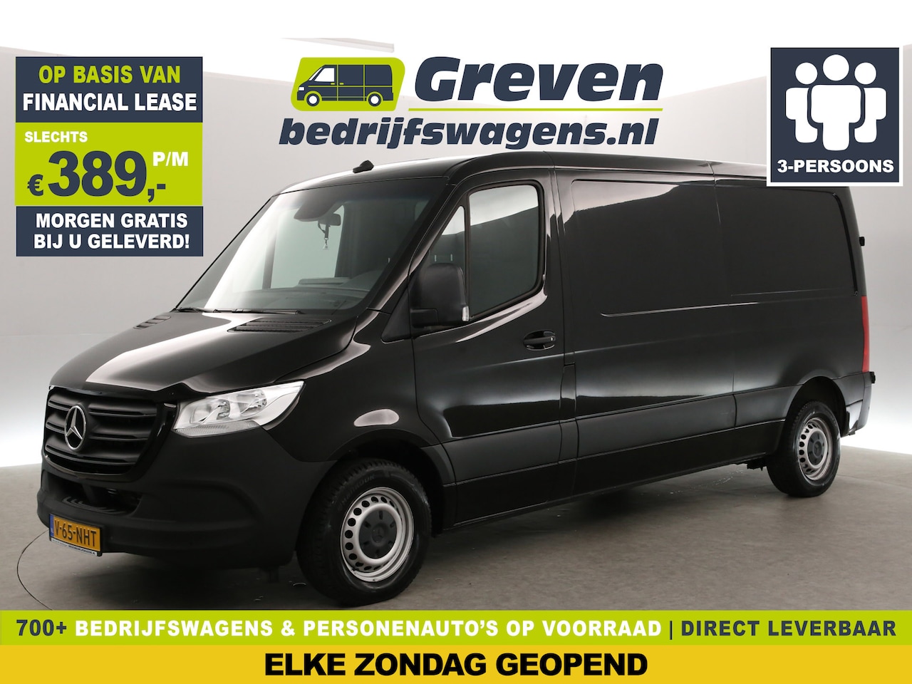 Mercedes-Benz Sprinter - 314 2.2 CDI L2H1 | 143PK | Airco | Cruise | 3-Zits | Camera | Carplay | Navi | Parkeersens - AutoWereld.nl