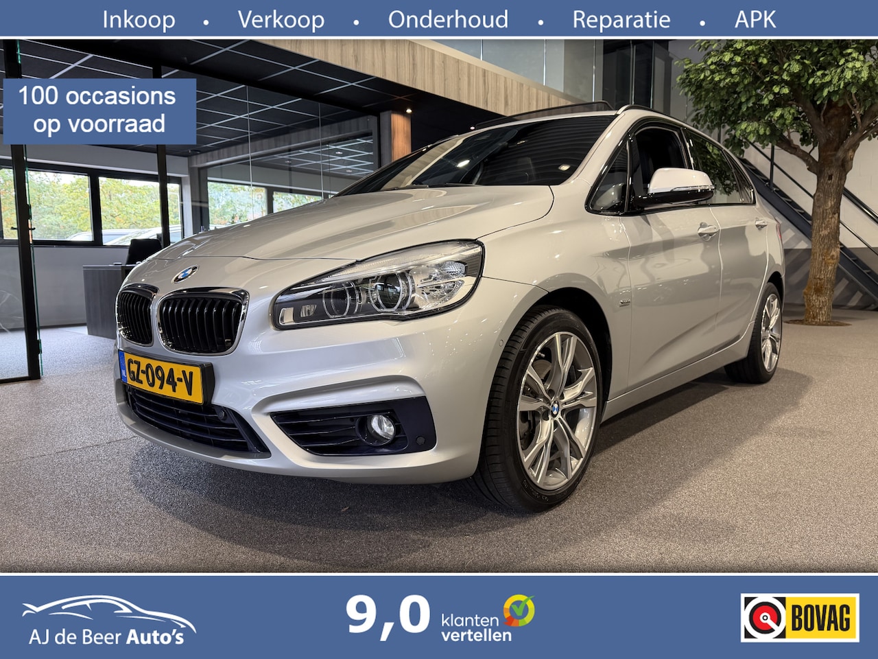 BMW 2-serie Active Tourer - 218i Sport Automaat | Panorama | Volleder | HUD | Stoelverwarming - AutoWereld.nl