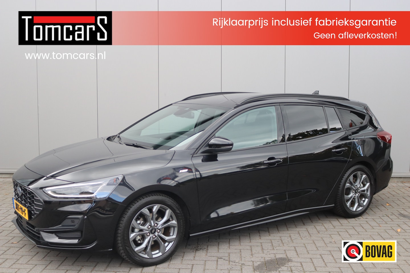 Ford Focus Wagon - 155PK EcoB. Hybrid ST Line Gr.-navigatie/Winter-Pack/Elektr.-klep/Keyfree/Parkeerhulp - AutoWereld.nl