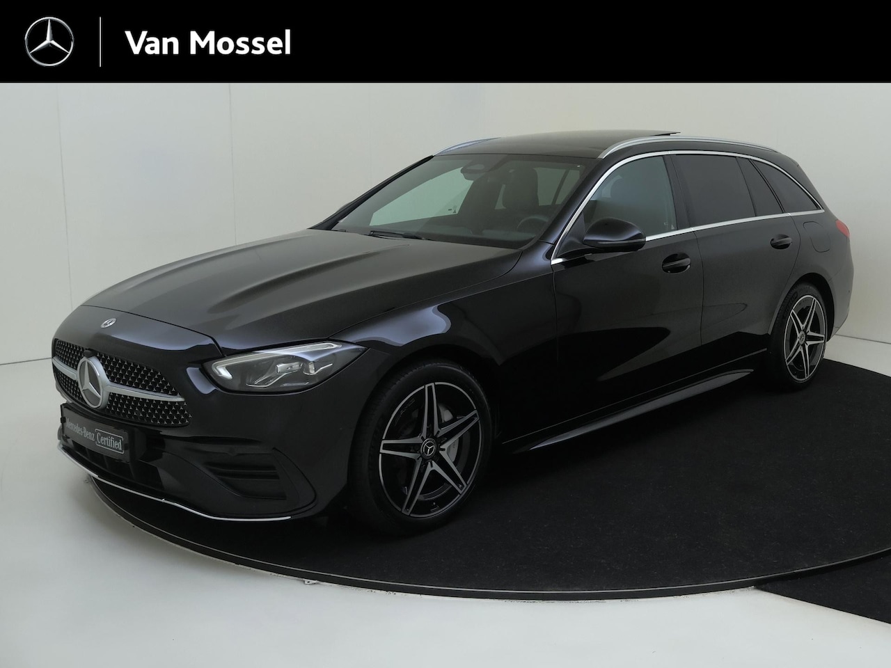 Mercedes-Benz C-klasse Estate - 300 e AMG Line Panoramadak / Privacy Glass / Parkeercamera / Artico Leder / Semi-Elektr. S - AutoWereld.nl