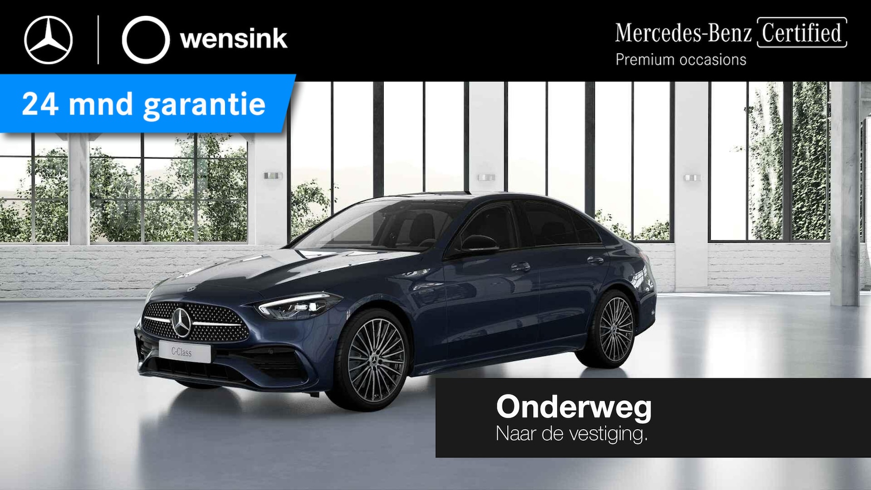 Mercedes-Benz C-klasse - 180 AMG Line | Night | Panoramadak | Sfeerverlichting | Stoelverwarming | 19" lichtmetalen - AutoWereld.nl