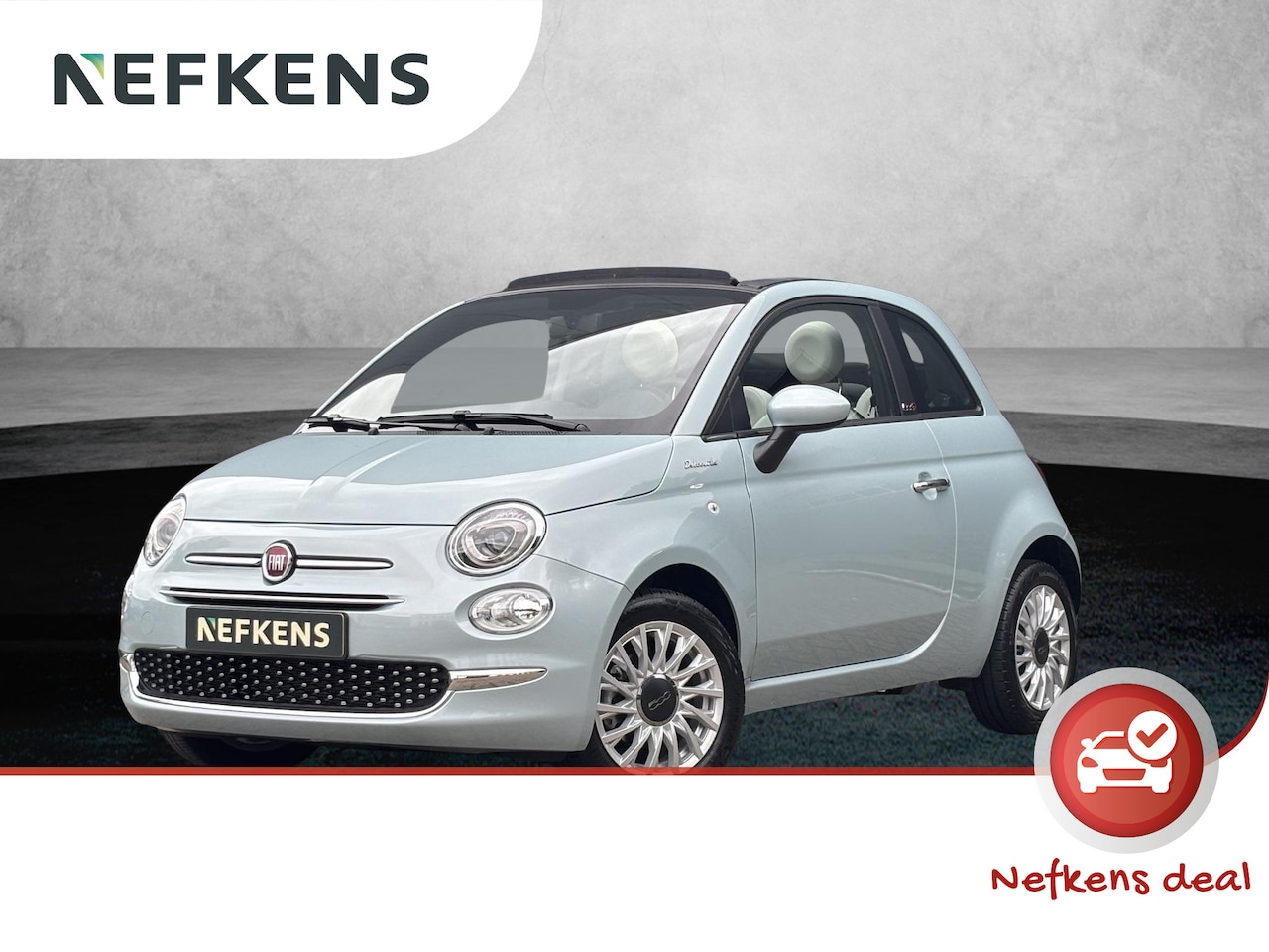 Fiat 500 C - 1.0 Hybrid Dolcevita Cabrio | 1ste eigenaar | Airco | Cruise control | Parkeersensoren ach - AutoWereld.nl