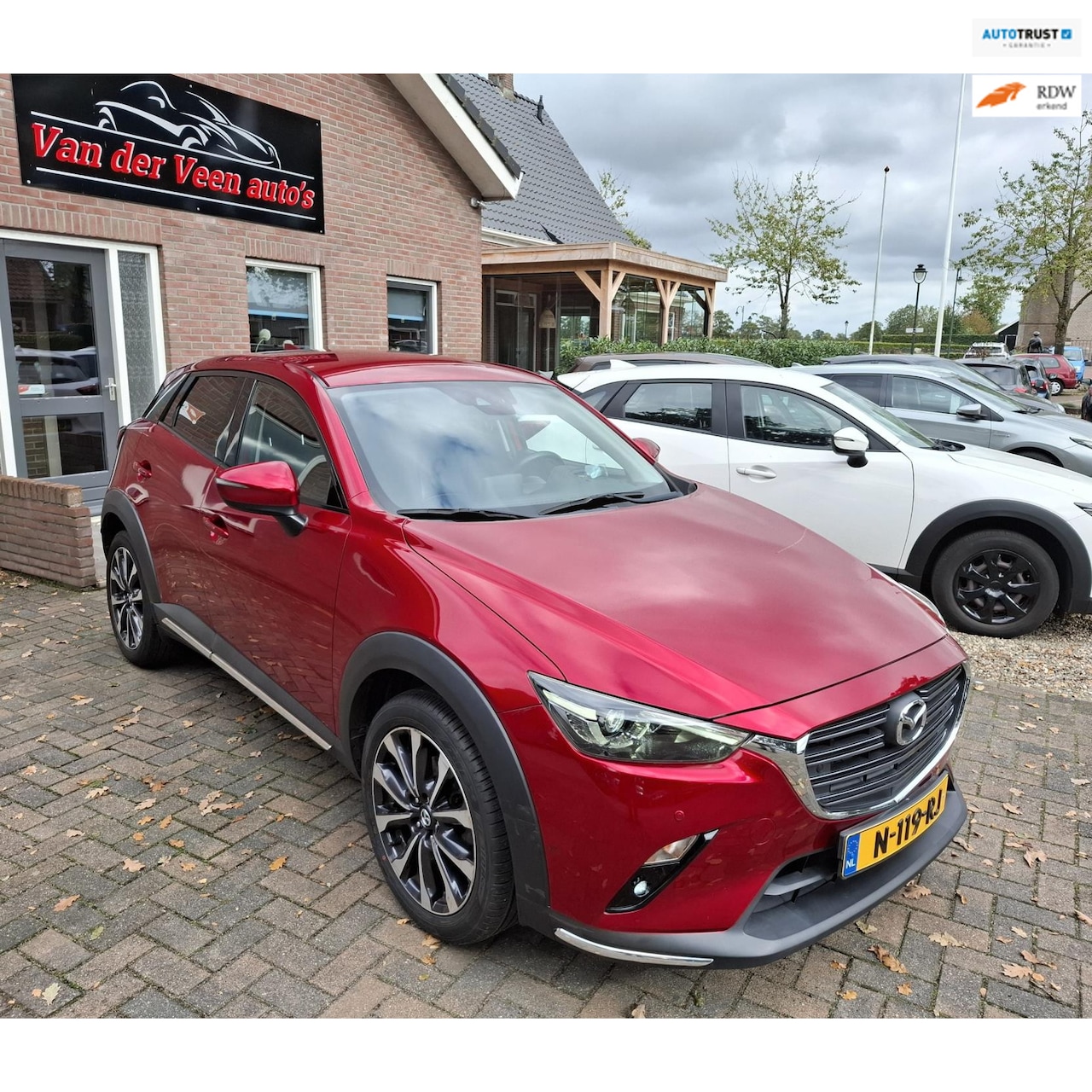 Mazda CX-3 - 2.0 SkyActiv-G 120 GT-M. Stoelverw. leder, navi, camera, cruise, carplay, etc. Dealer onde - AutoWereld.nl