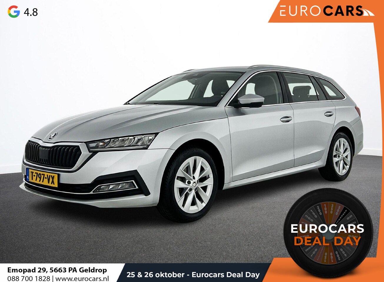 Skoda Octavia Combi - 1.5 e-TSI DSG Style | DEMO! |Navigatie Climatic Control  Parkeer Sensoren + Camera DAB Cru - AutoWereld.nl
