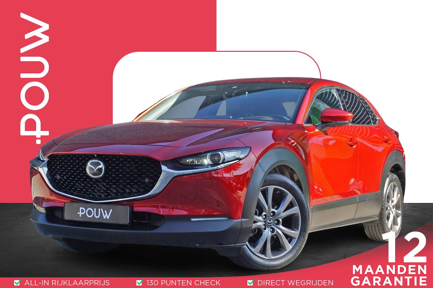 Mazda CX-30 - 2.0 e-SkyActiv-X 180pk AUT M Hybrid Luxury | Adaptive Cruise | Stuur/Stoelverwarming | 360 - AutoWereld.nl