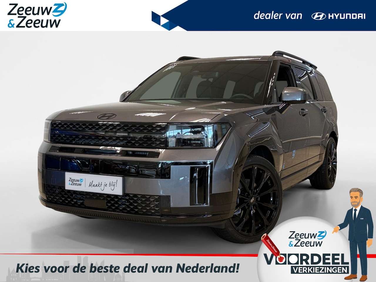 Hyundai Santa Fe - 1.6 PHEV BLACK LINE | 7-PERS. | 4WD | 21'' LM-VELGEN | - AutoWereld.nl