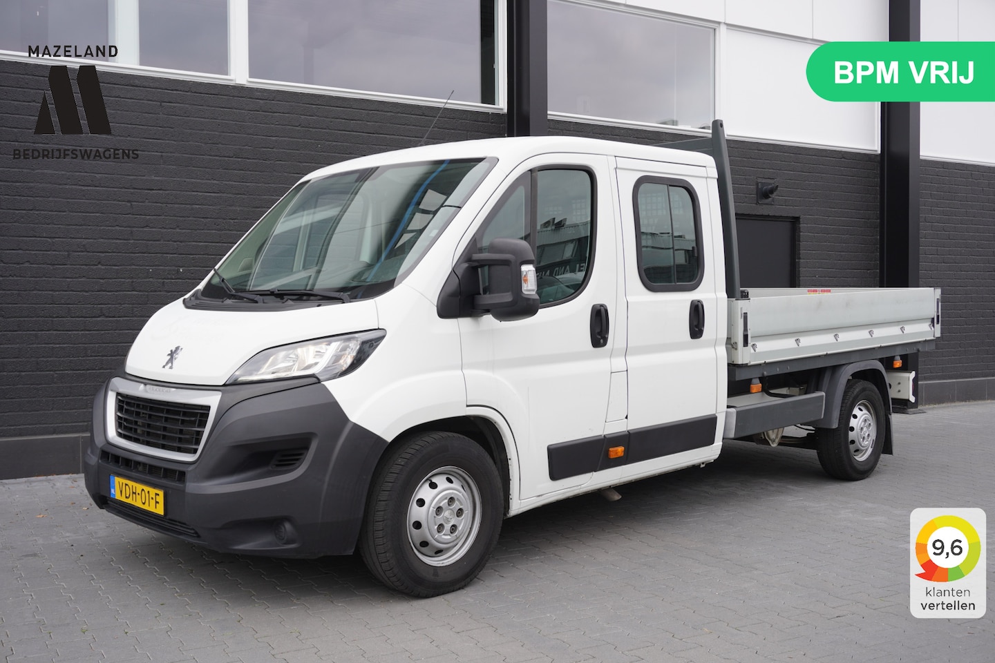 Peugeot Boxer - 2.2 BlueHDi L3 Dubbele Cabine EURO 6 - Airco - Navi - Cruise - € 15.950,- Excl. - AutoWereld.nl