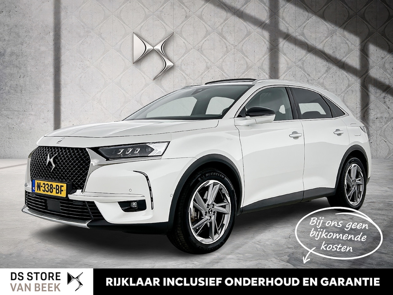 DS 7 Crossback - E-Tense AWD 300pk Automaat Rivoli | Zwart Leder | Adaptieve cruise control | Panoramadak | - AutoWereld.nl