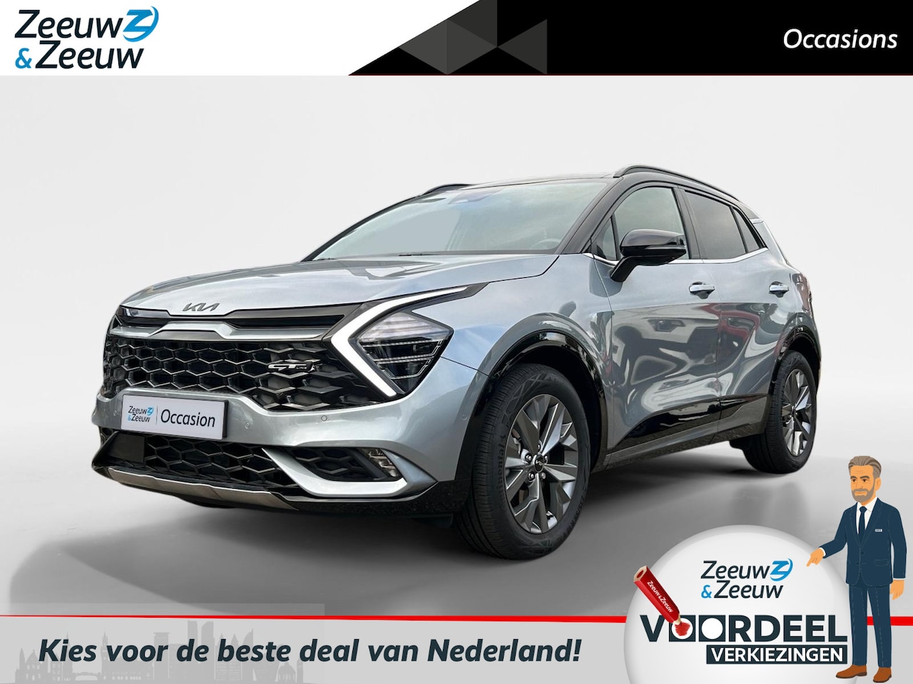Kia Sportage - 1.6 T-GDi Hybrid GT-PlusLine | 360gr camera | Navigatie | Dodehoek detectie | Elektrische - AutoWereld.nl