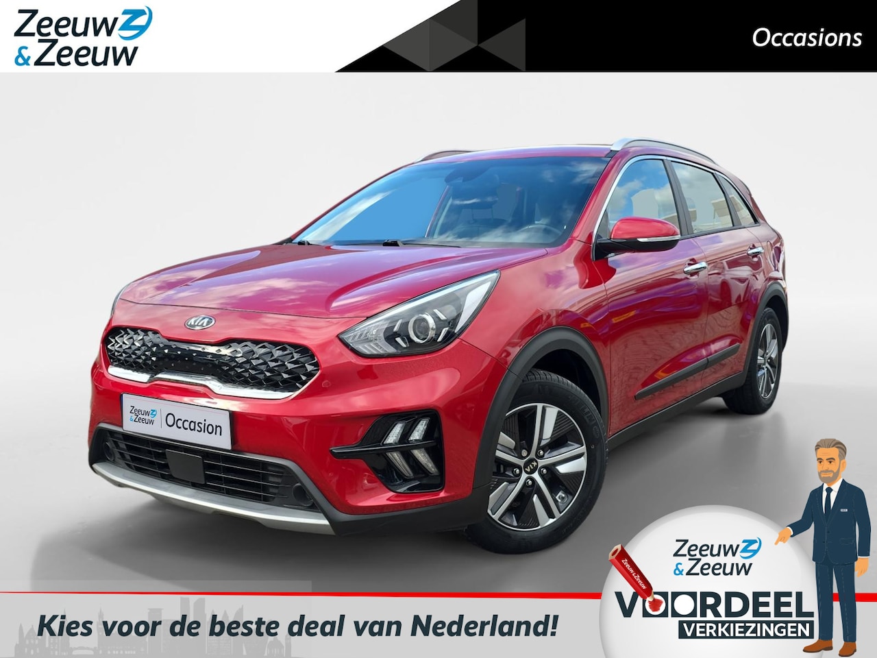 Kia Niro - 1.6 GDi Hybrid DynamicLine | 1e Eigenaar | Trekhaak | Dealer onderhouden | Achteruitrijcam - AutoWereld.nl