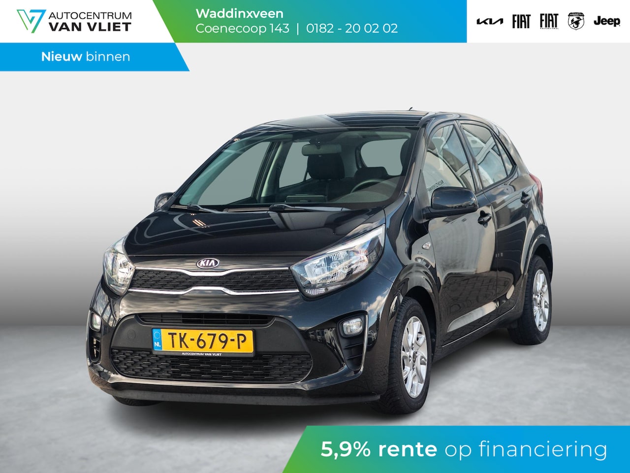 Kia Picanto - 1.0 CVVT ComfortPlusLine Navigator l Navigatie l Camera - AutoWereld.nl