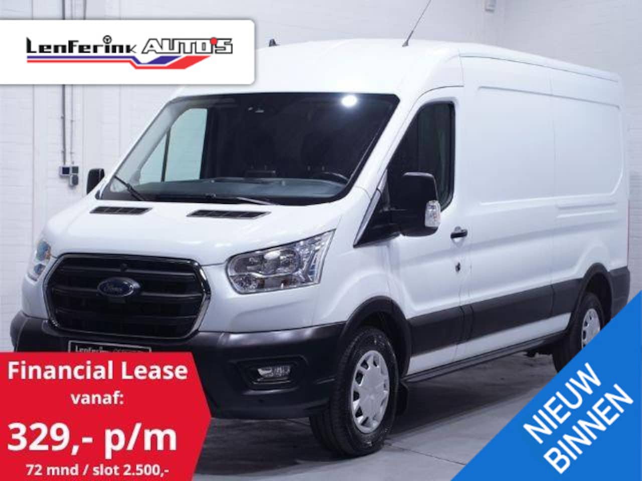 Ford Transit - 2.0 TDCI 170 pk Automaat L3H2 Trend Airco,Trekhaak Camera, Laadruimte Pakket, PDC V+A, 3-Z - AutoWereld.nl