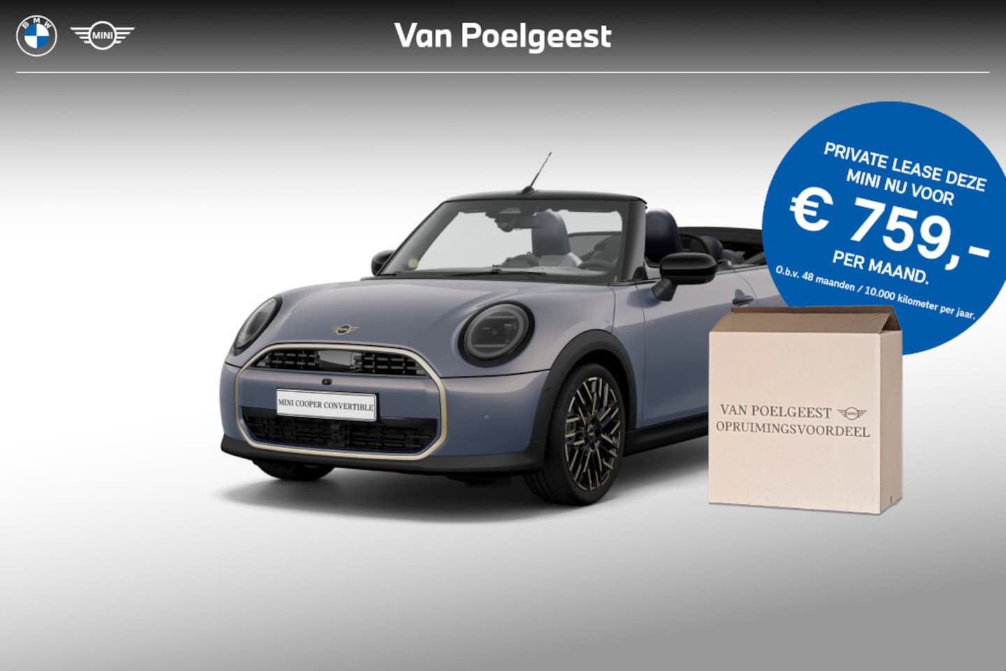 MINI Cabrio - Cooper C Favoured L | 18"LM Night Flash Spoke 2-tone | Opruimingsvoordeel - AutoWereld.nl