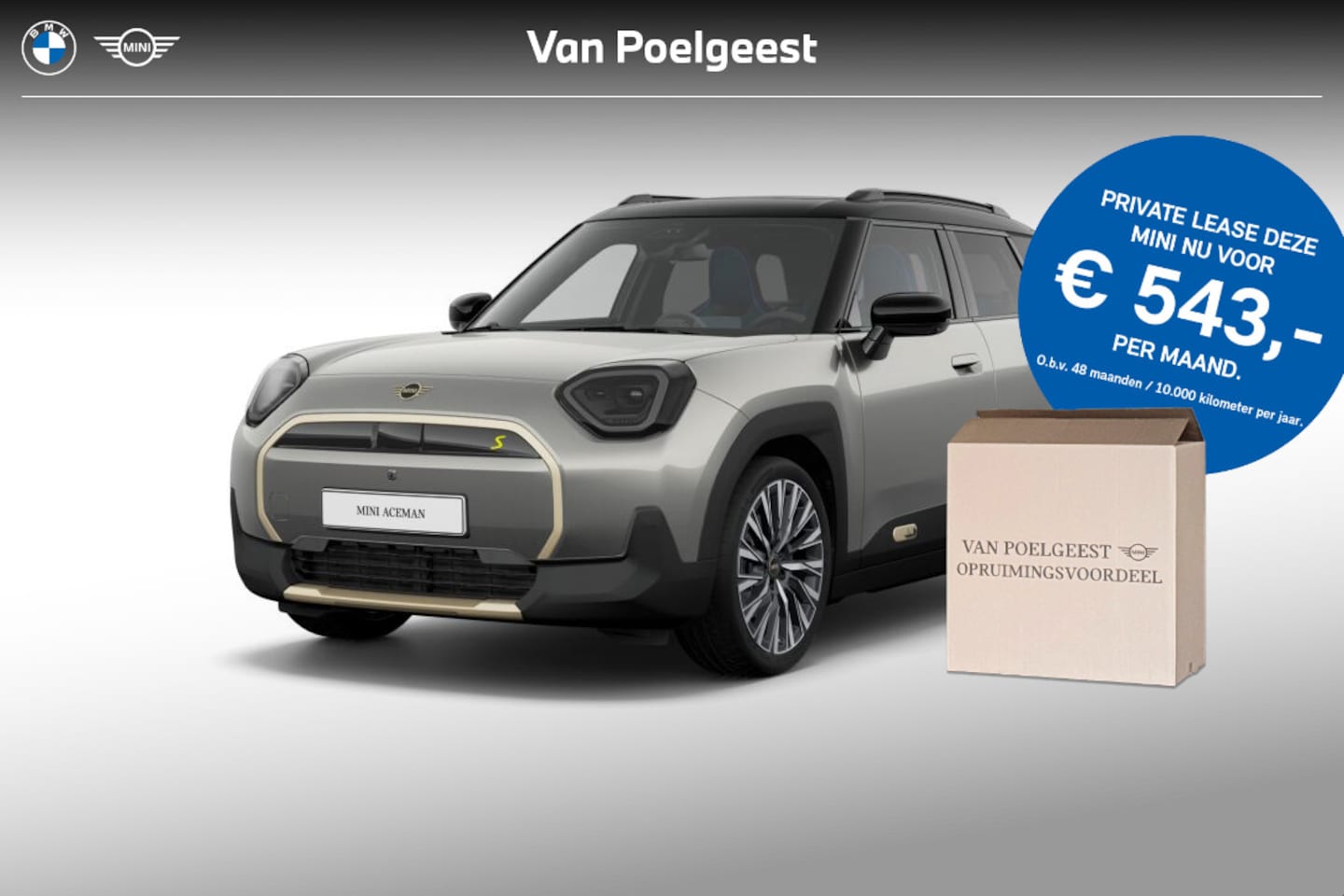 MINI Aceman - SE Favoured XL | 19" LM Eternal Spoke 2-tone | Opruimingsvoordeel - AutoWereld.nl
