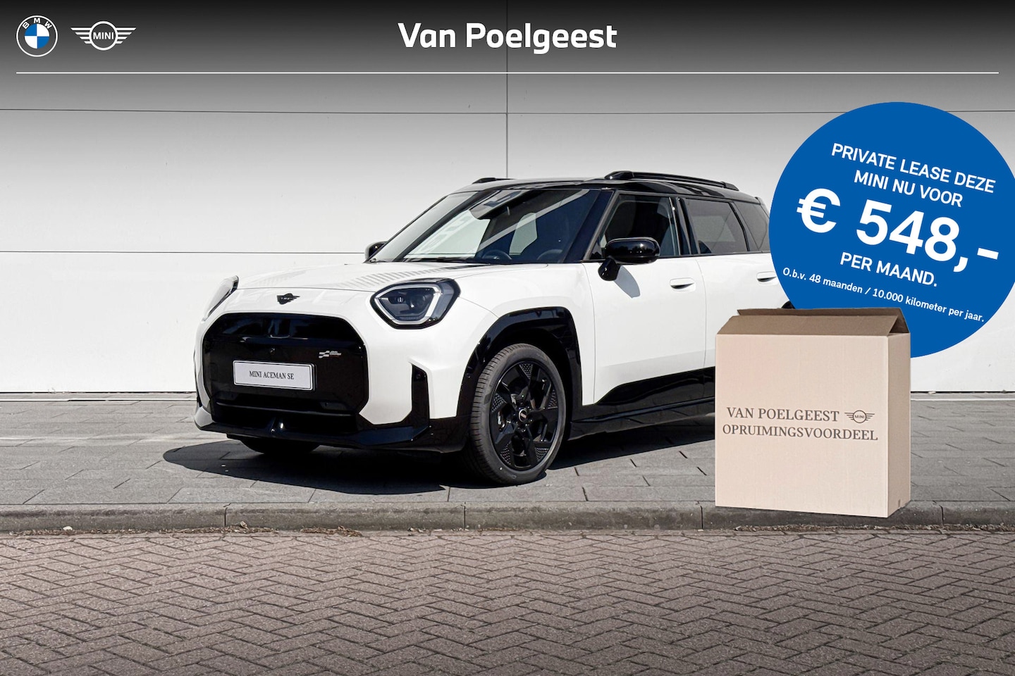 MINI Aceman - SE John Cooper Works XL | Sport Stripes zwart | Opruimingsvoordeel - AutoWereld.nl