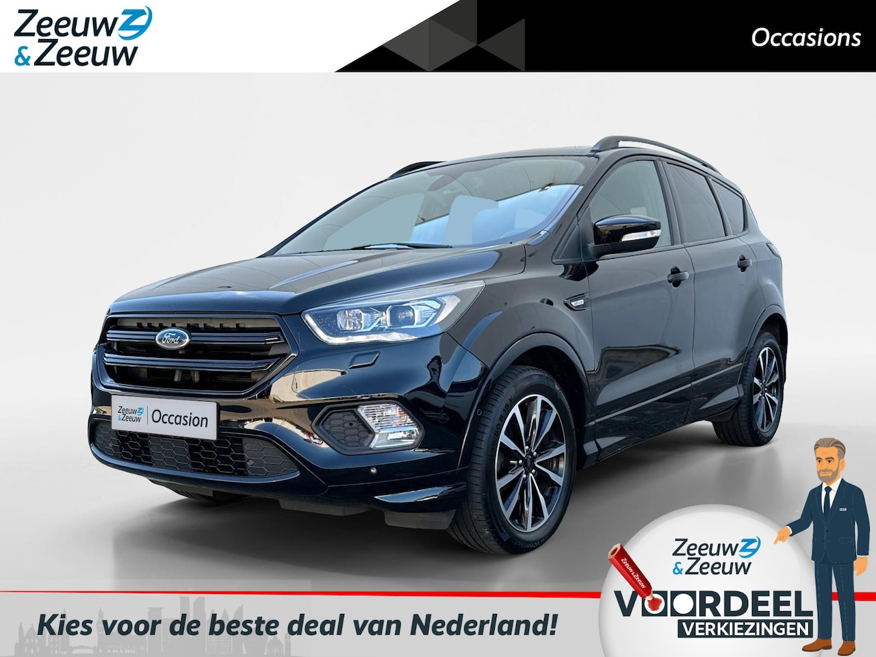 Ford Kuga - 1.5 EcoBoost ST Line | Dealer onderhouden | Navigatie | Parkeersensoren voor + Achter | Ac - AutoWereld.nl