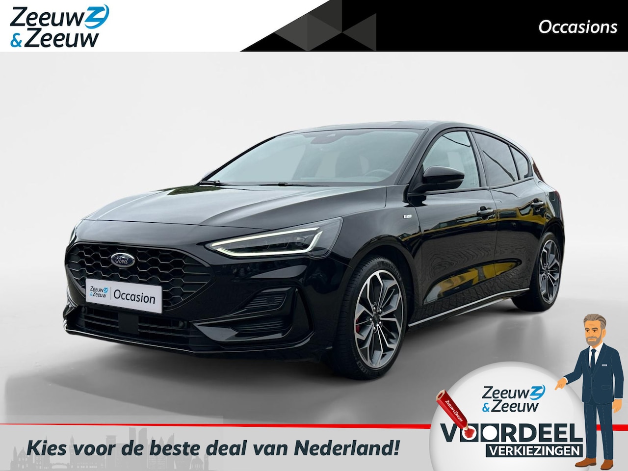 Ford Focus - 1.0 EcoBoost Hybrid ST Line X | Navigatie | Apple carplay & Android auto | Parkeersensoren - AutoWereld.nl