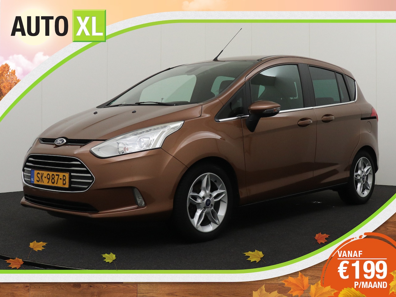 Ford B-Max - 1.6 105 PK Aut. TI-VCT Titanium Leder Stoelverw. Climate Park.sens - AutoWereld.nl