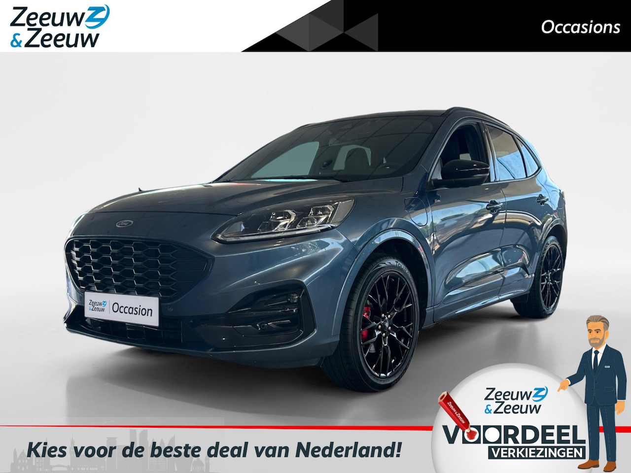 Ford Kuga - 2.5 PHEV ST-Line X | Black pack | Automaat | Navigatie | Apple carplay & Android auto | Pa - AutoWereld.nl