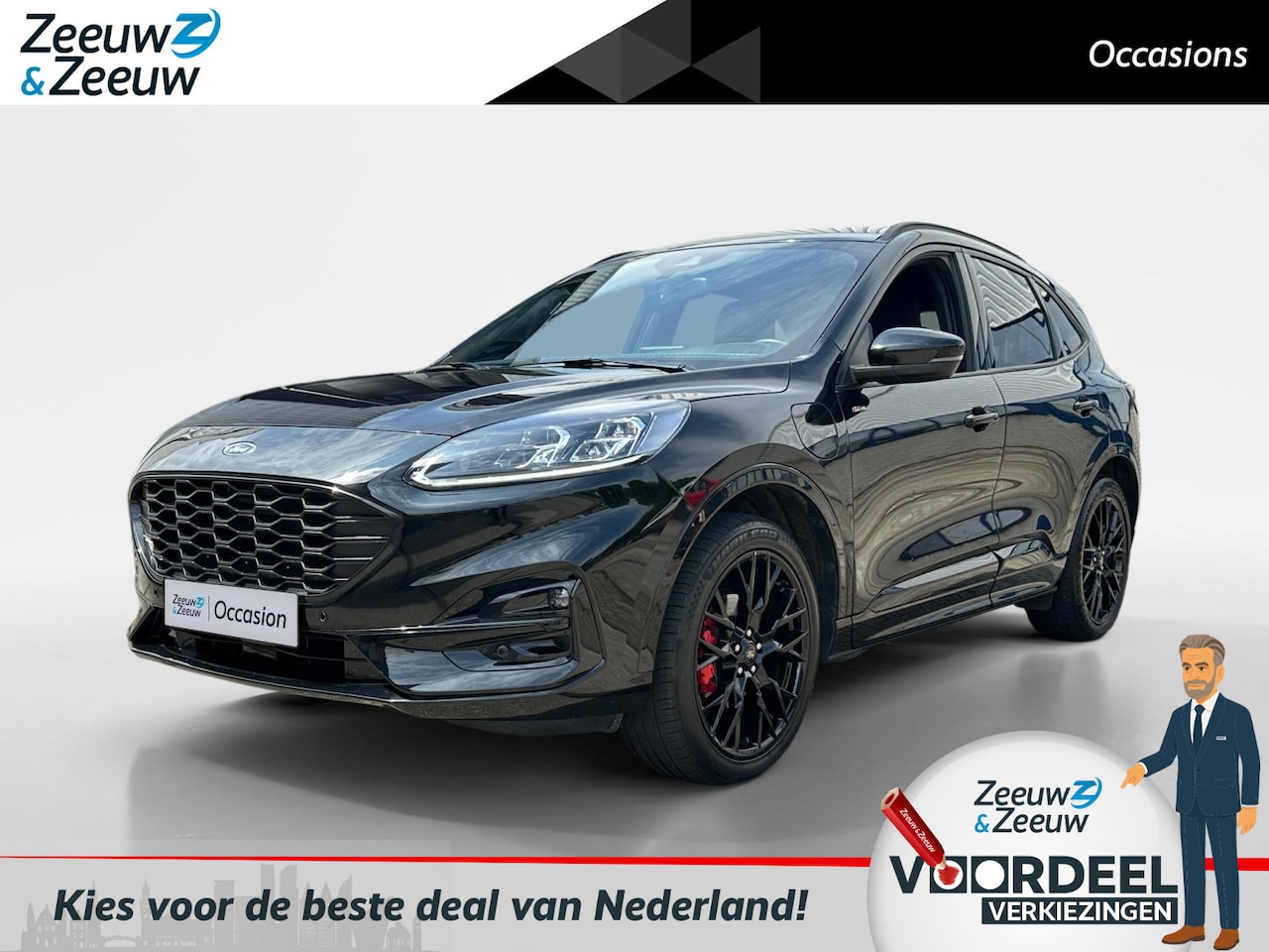 Ford Kuga - 2.5 PHEV ST-Line X | Black pack | Automaat | Navigatie | Apple carplay & Android auto | El - AutoWereld.nl
