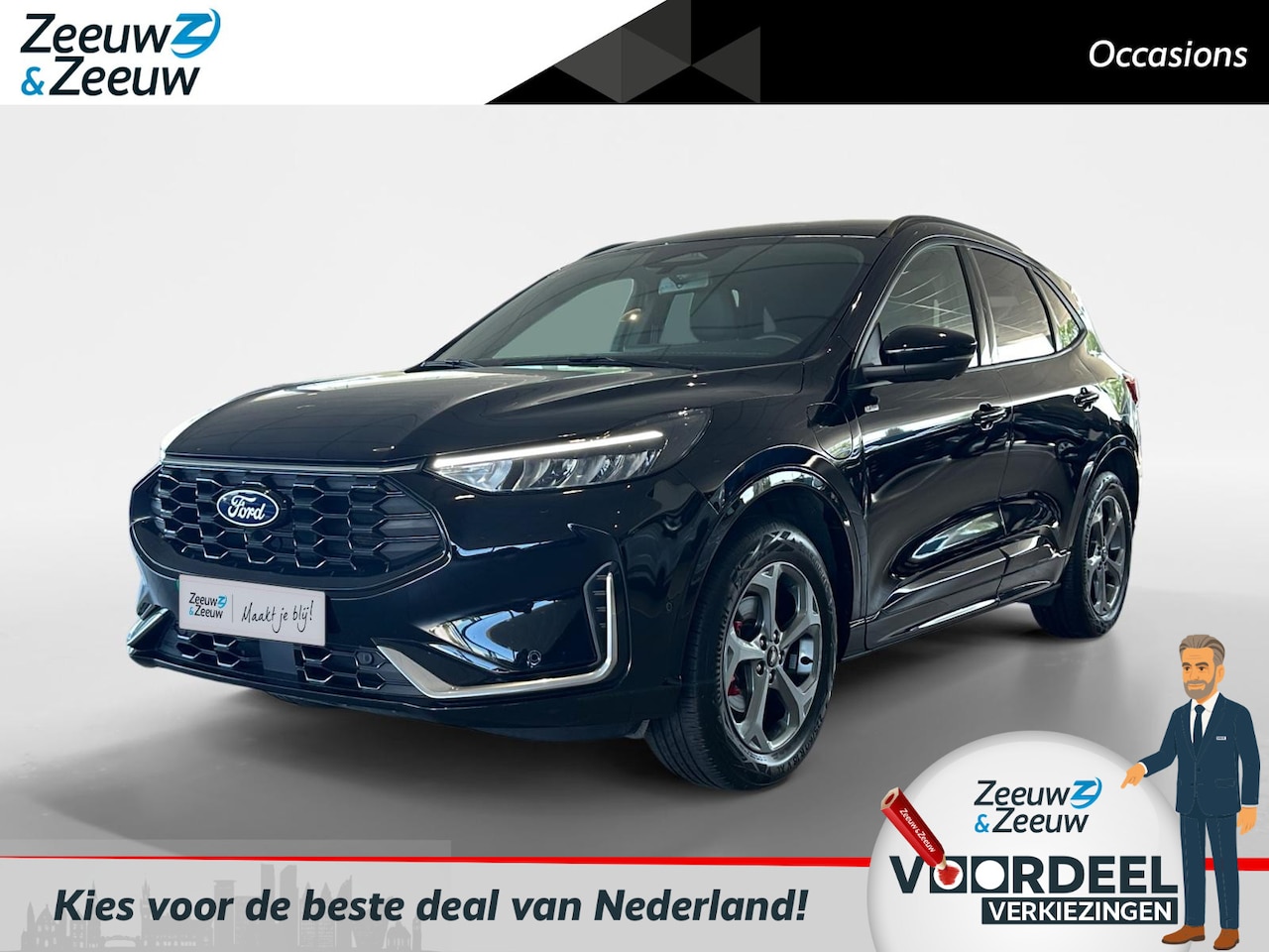 Ford Kuga - 2.5 PHEV ST-Line X | Dealer onderhouden | Automaat | Navigatie | Apple carplay & Android a - AutoWereld.nl