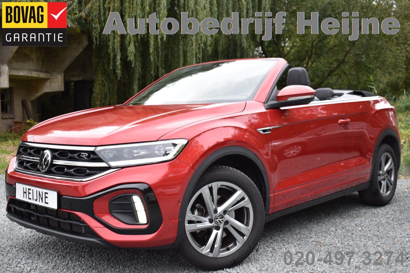 Volkswagen T-Roc Cabrio - 1.5 TSI 150PK DSG R-LINE SPORT LEDER/NAVI/CARPLAY - AutoWereld.nl