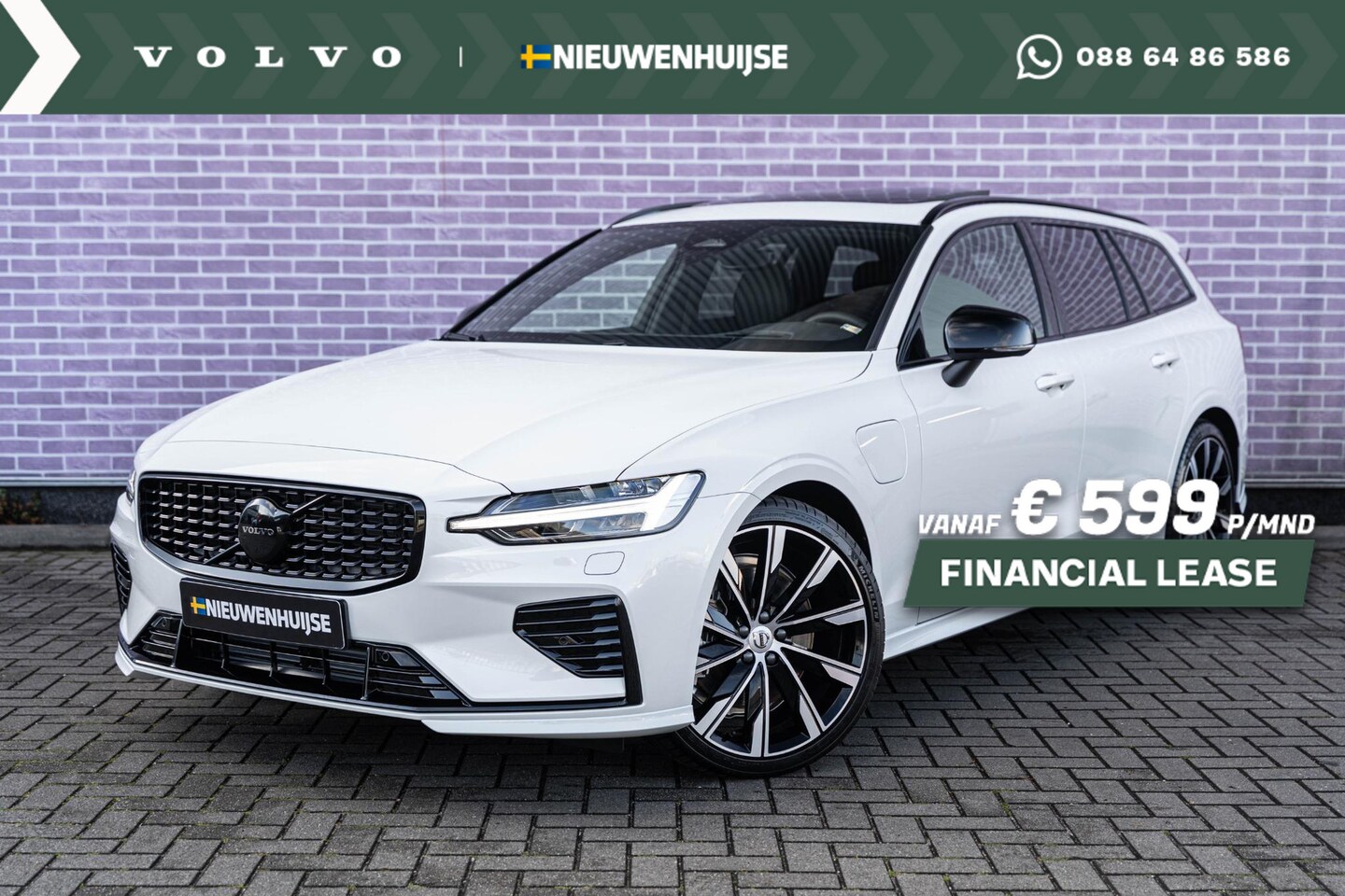 Volvo V60 - T6 Recharge AWD Ultra Dark | Styling Kit | Sport Pack | Sportstoelen | Head-Up Display | S - AutoWereld.nl