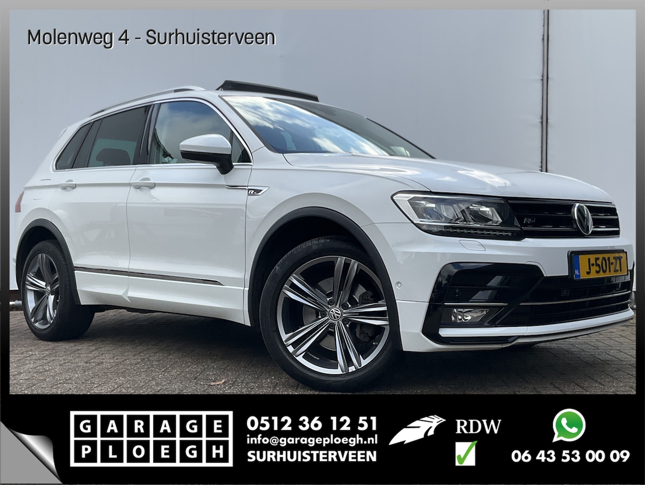 Volkswagen Tiguan - 2.0 TSI 4-Motion Highline Pano Afn.Trekhaak Dynaudio HUD Adap.Cruise Voll.Onderhouden! - AutoWereld.nl