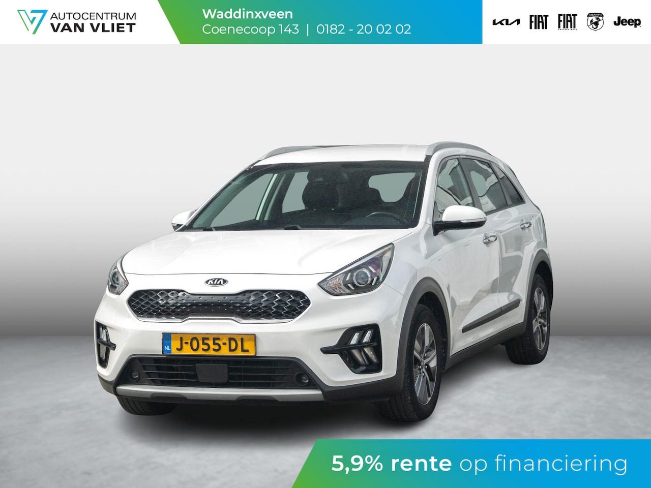 Kia Niro - 1.6 GDi Hybrid DynamicLine l navigatie l achteruitrij camera l parkeersensoren l - AutoWereld.nl