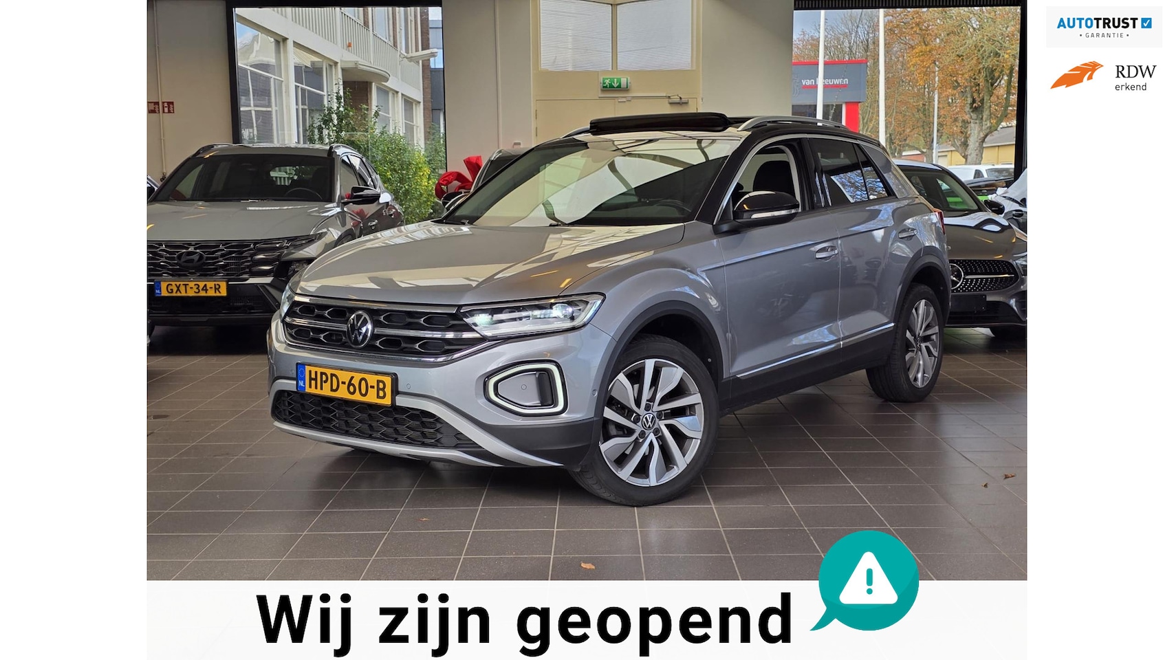 Volkswagen T-Roc - 1.0 TSI Life Business Pano/LEd/Facelift/Camera/Top Auto! - AutoWereld.nl