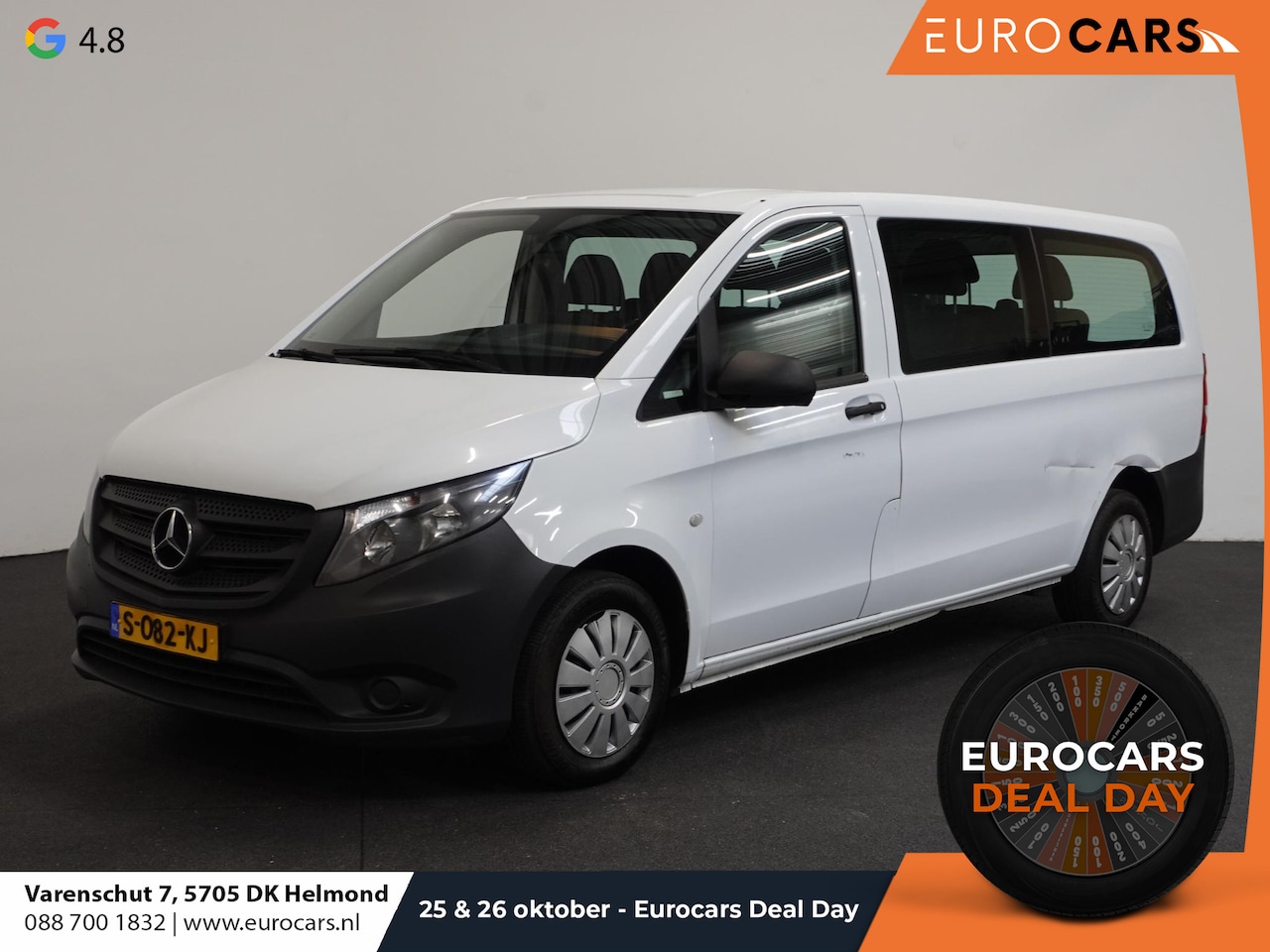 Mercedes-Benz Vito Tourer - 111 Base Extra Lang HANDEL/EXPORT incl. BTW 9-Persoons Airco - AutoWereld.nl