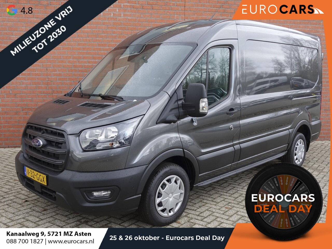 Ford Transit - 310 L2H2 Trend BPM VRIJ! Automaat Airco Bluetooth Camera Cruise Control - AutoWereld.nl