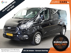 Ford Transit Custom - 300 2.0 TDCI L2H1 Limited Dubbele cabine Navigatie Airco 2x Schuifdeuren Trekhaak Parkeers