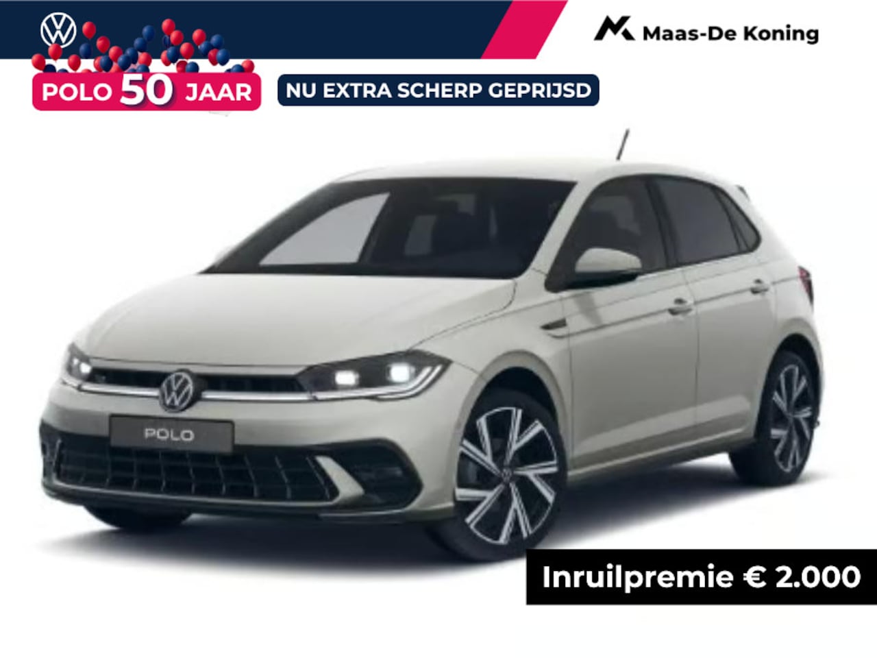 Volkswagen Polo - R-Line Edition 1.0 TSI 70 kW / 95 PK Hatchback 7 Versn. DSG | Voorraad Actie | EU 2000,- i - AutoWereld.nl