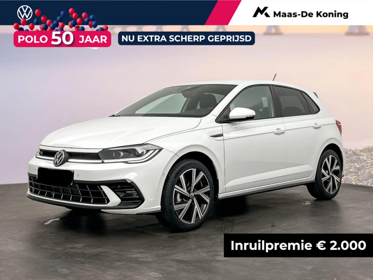 Volkswagen Polo - R-Line Edition 1.0 TSI 70 kW / 95 PK Hatchback 7 Versn. DSG | Panorama Schuif/Kanteldak | - AutoWereld.nl