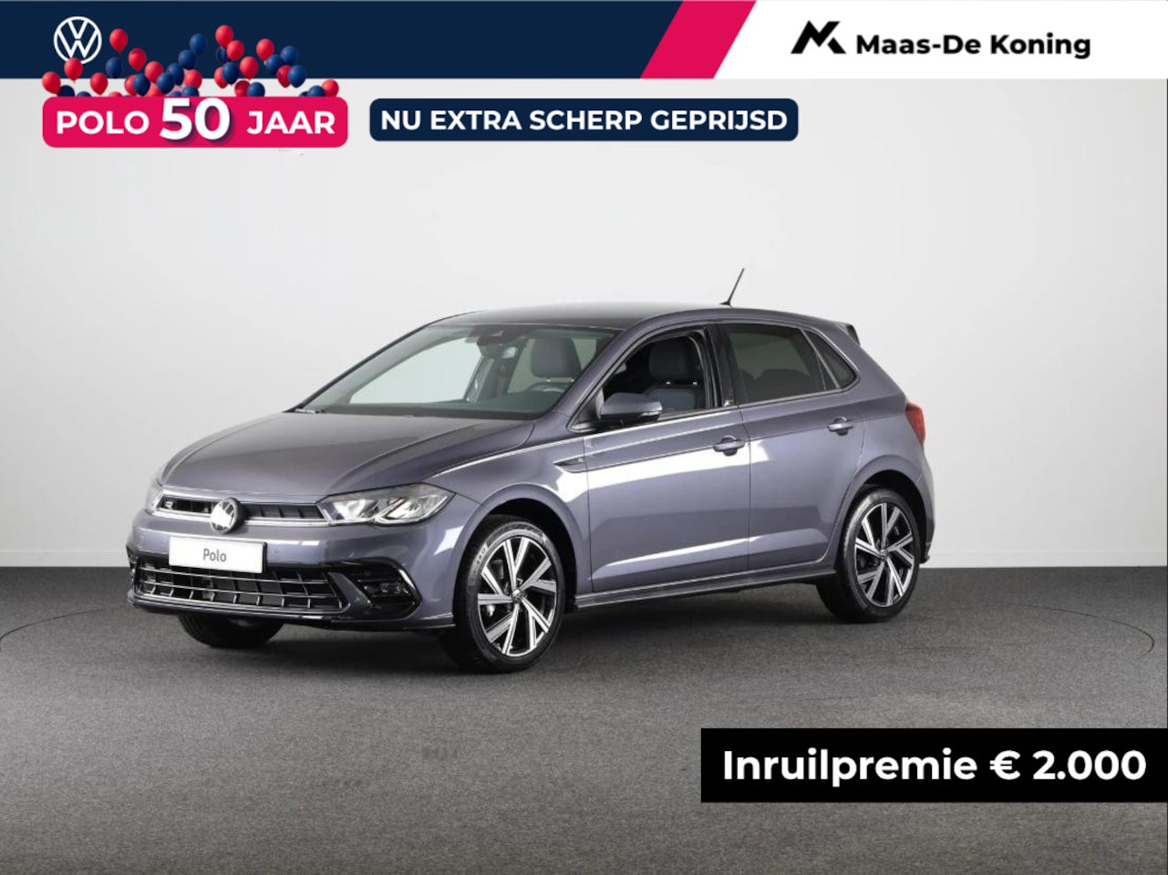 Volkswagen Polo - R-Line Edition 1.0 TSI 70 kW / 95 PK Hatchback 7 Versn. DSG | Panoramaschuif-kanteldak | V - AutoWereld.nl