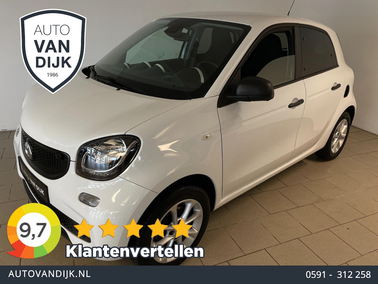 Smart Forfour - 1.0 Business Solution AIRCO CRUISE BLUETOOTH ELEK RAMEN CENT VERG LM VELGEN PRIVACYGLAS ZE - AutoWereld.nl