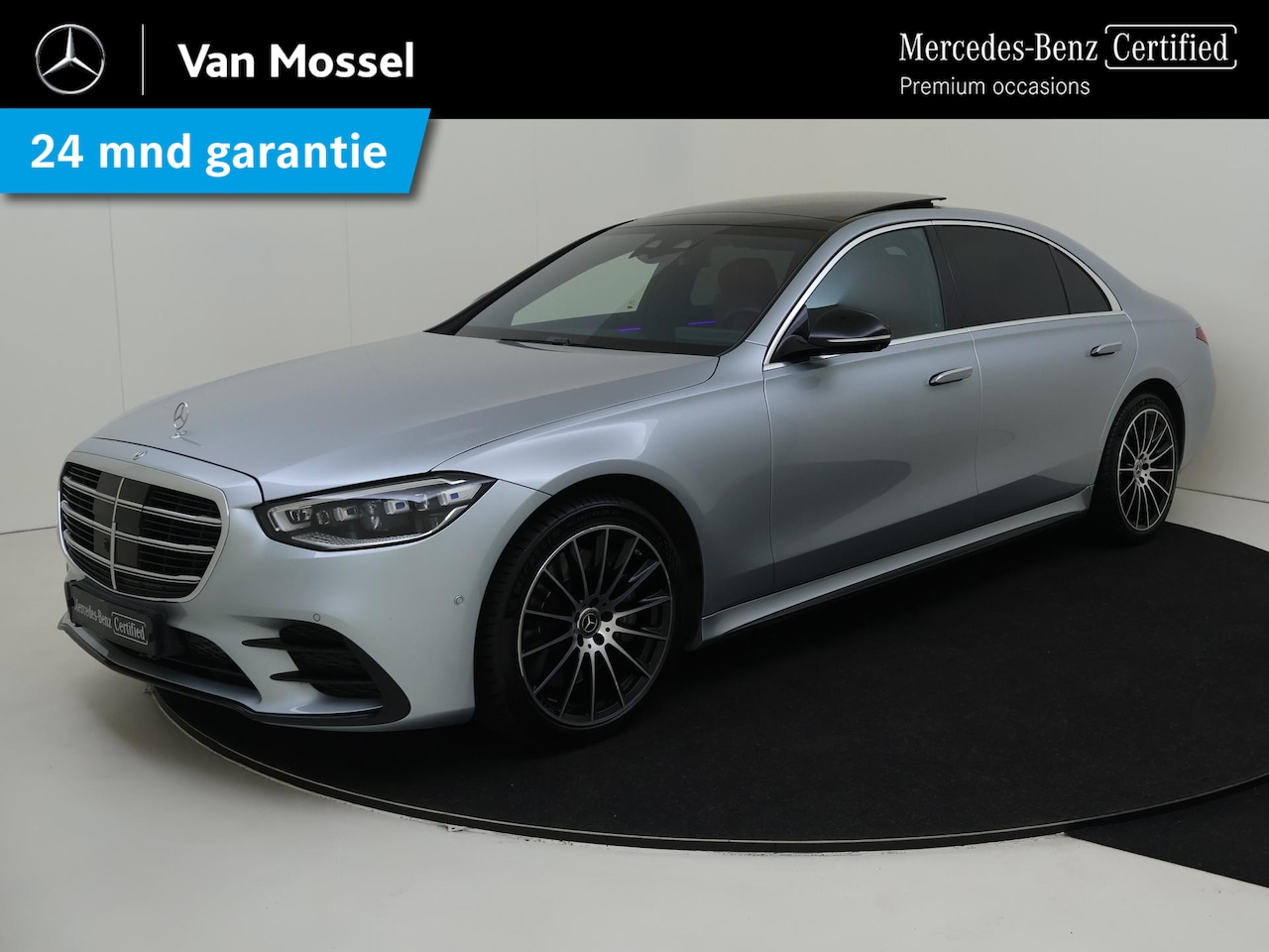 Mercedes-Benz S-klasse - 500 4MATIC Lang AMG Line /Panoramadak /HUD /Rijassistentiepakket /Nappa /Burmester 3D - AutoWereld.nl