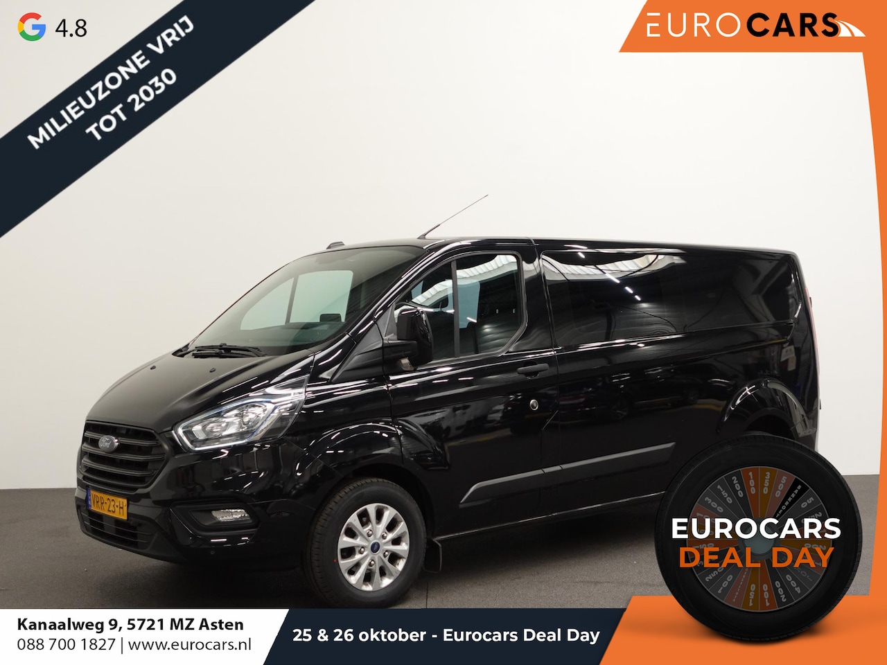 Ford Transit Custom - 300 2.0 TDCI L2H1 Trend Dubbele Cabine Airco Bluetooth Navi Trekhaak - AutoWereld.nl
