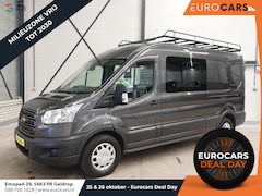 Ford Transit - 130pk L3H2 Dubbele Cabine 6-Zits Airco Cruise control Trekhaak Imperiaal Euro6