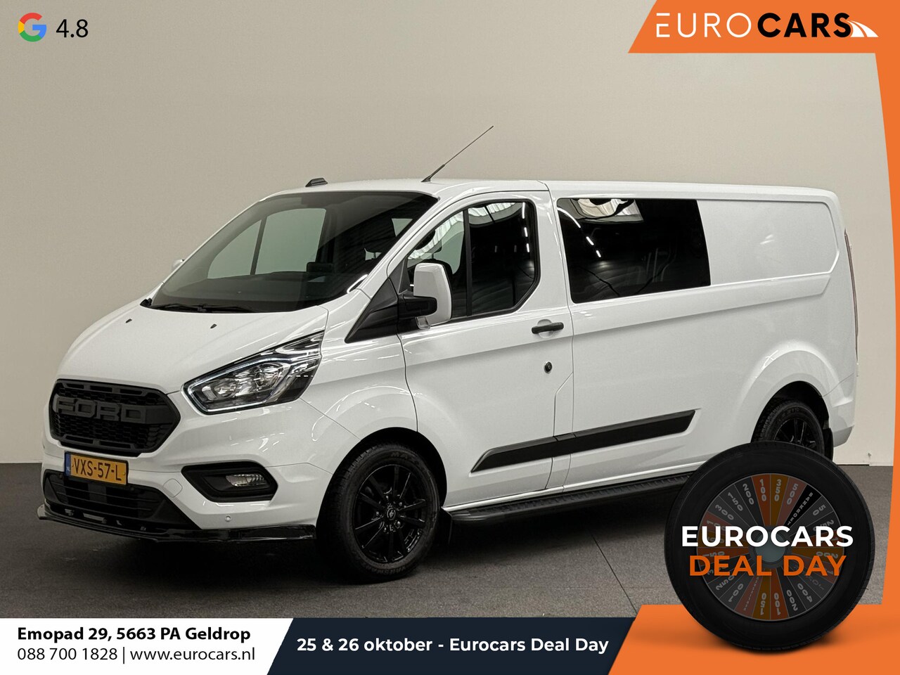 Ford Transit Custom - L2H1 Dubbele Cabine Raptor Sport Edition Automaat Airco Cruise Control Navigatie Trekhaak - AutoWereld.nl