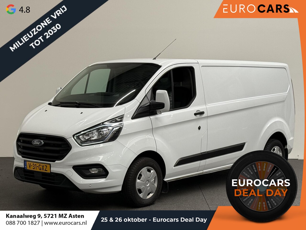 Ford Transit Custom - L2H1 Trend Airco Cruise Control Bluetooth LED Parkeer sensoren Betimmering - AutoWereld.nl