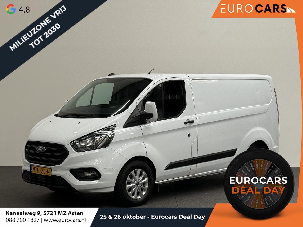 Ford Transit Custom - 280 2.0 TDCI L1H1 Trend Automaat Navi DAB Parkeersensoren Airco Camera Carplay - AutoWereld.nl