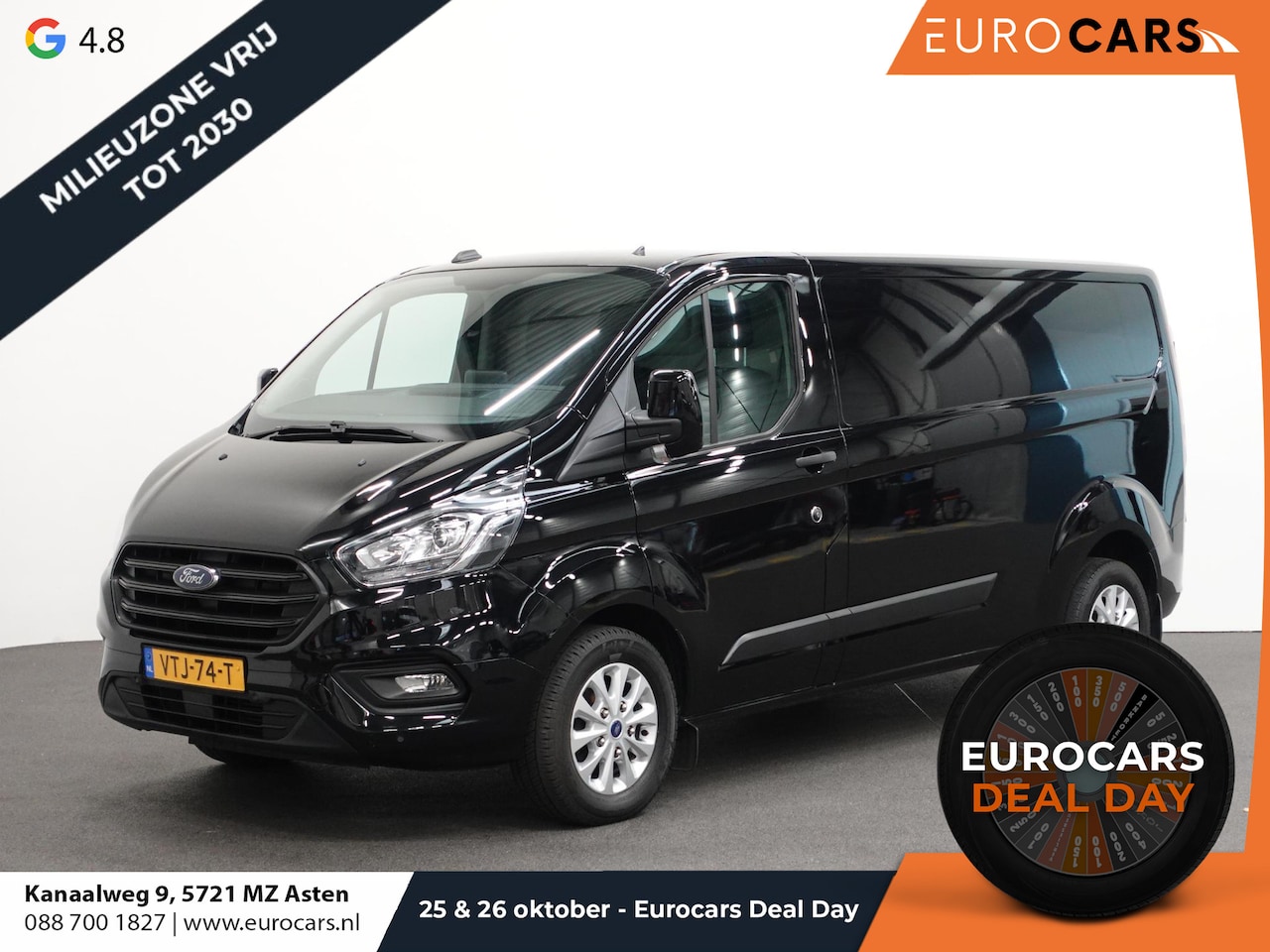 Ford Transit Custom - 300 2.0 TDCI L2H1 Trend Automaat Airco Navi Cruise control Camera PDC voor & Achter Trekha - AutoWereld.nl